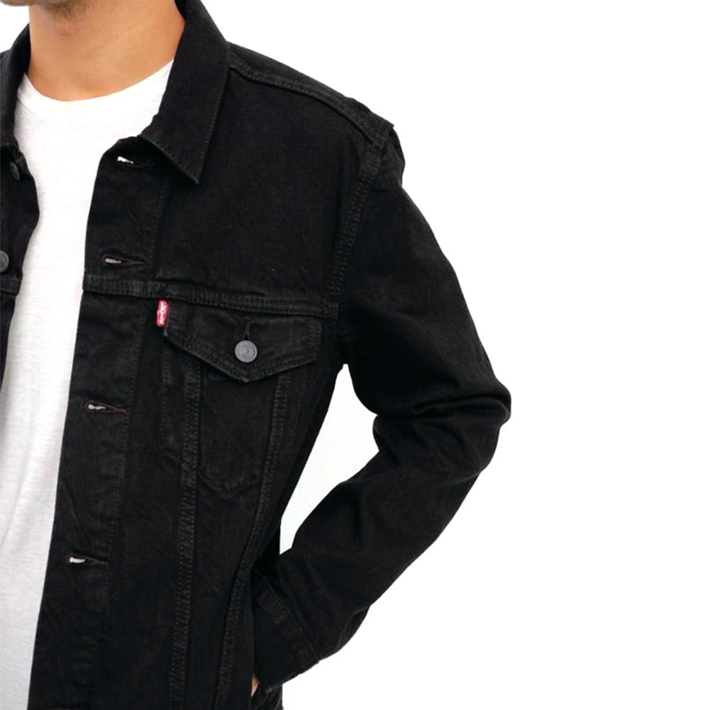 levis black denim jacket