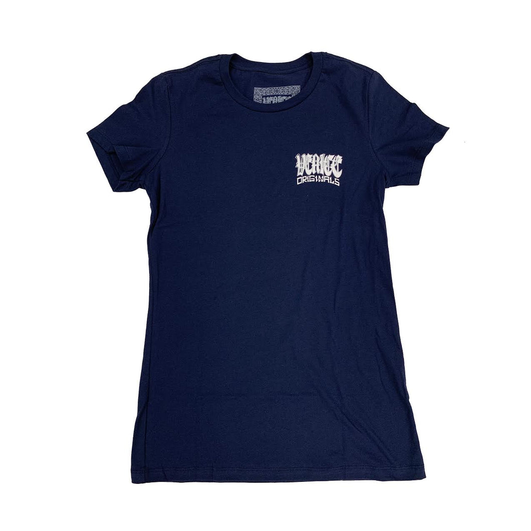 Traditional Women's Navy Tee – Merch Method, Inc