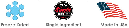 Freeze-Dried, Single Ingredient Treat, Made in USA