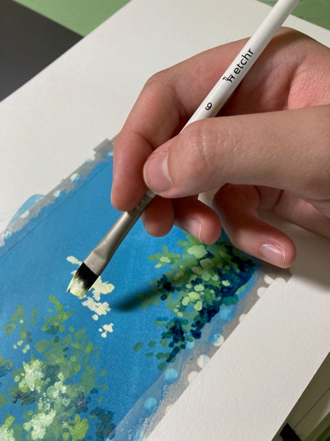 Learn to Paint: Adding Texture to Watercolor with White Gouache 