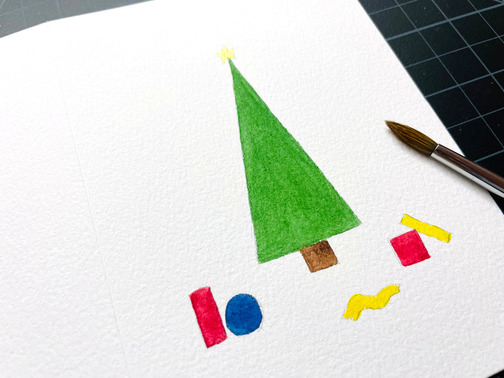 Finger Painted Holiday Cards - Kid Craft - Handrafted