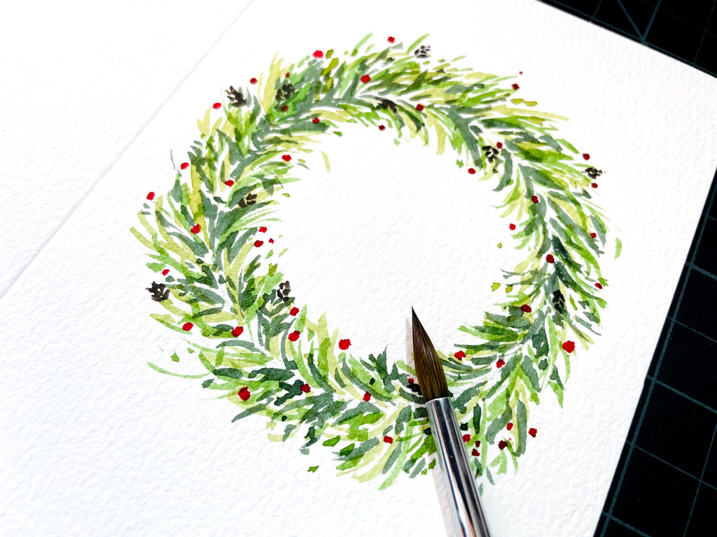 4 Easy Watercolour Holiday Greeting Card Ideas – Etchr Lab