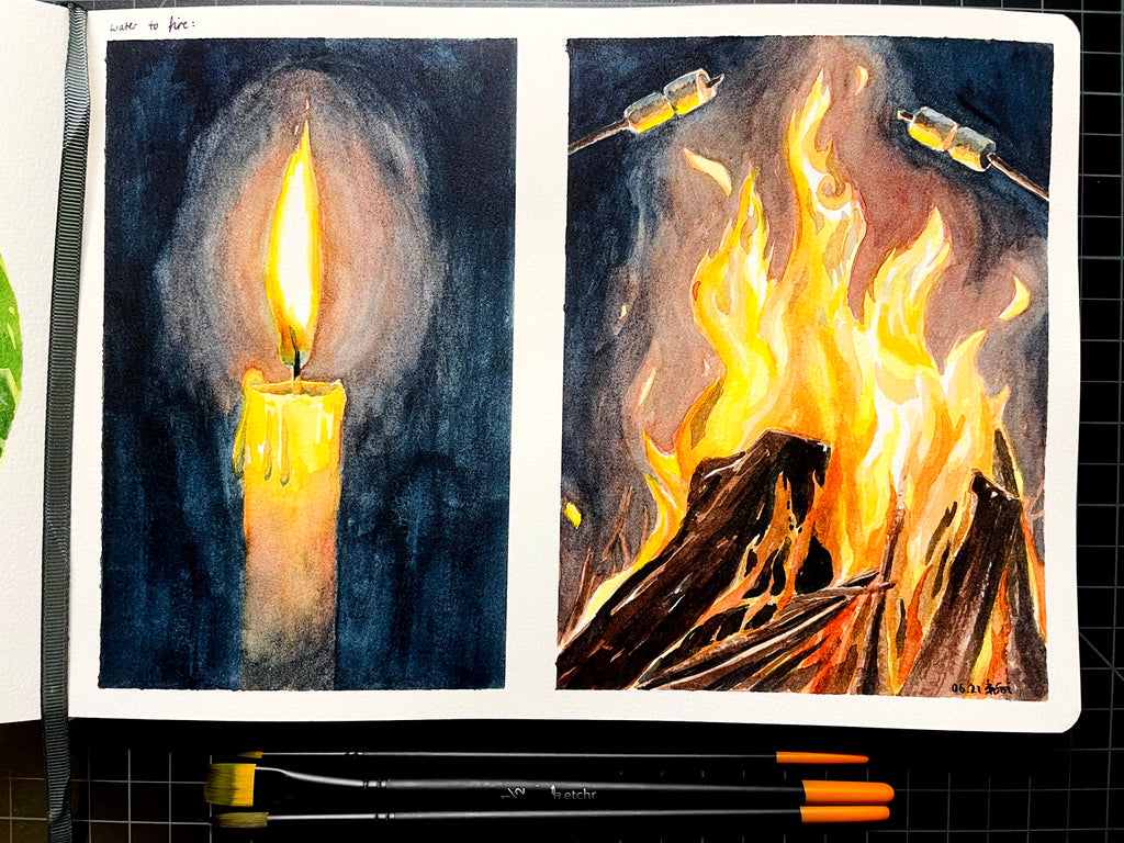 Tutorial: How to paint Flames and Fire » Tale of Painters