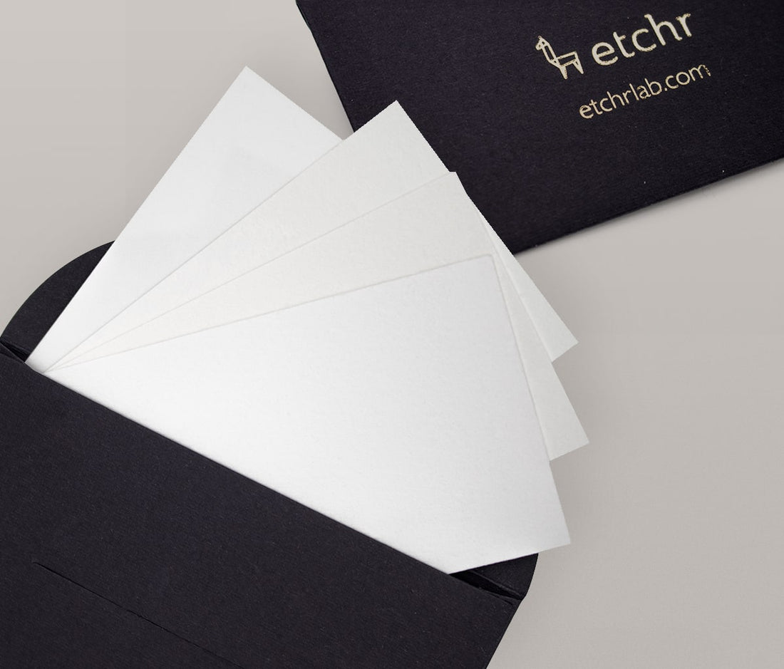 Sketchbook Paper Swatches | Cotton Paper Sketchbook Samples – Etchr Lab