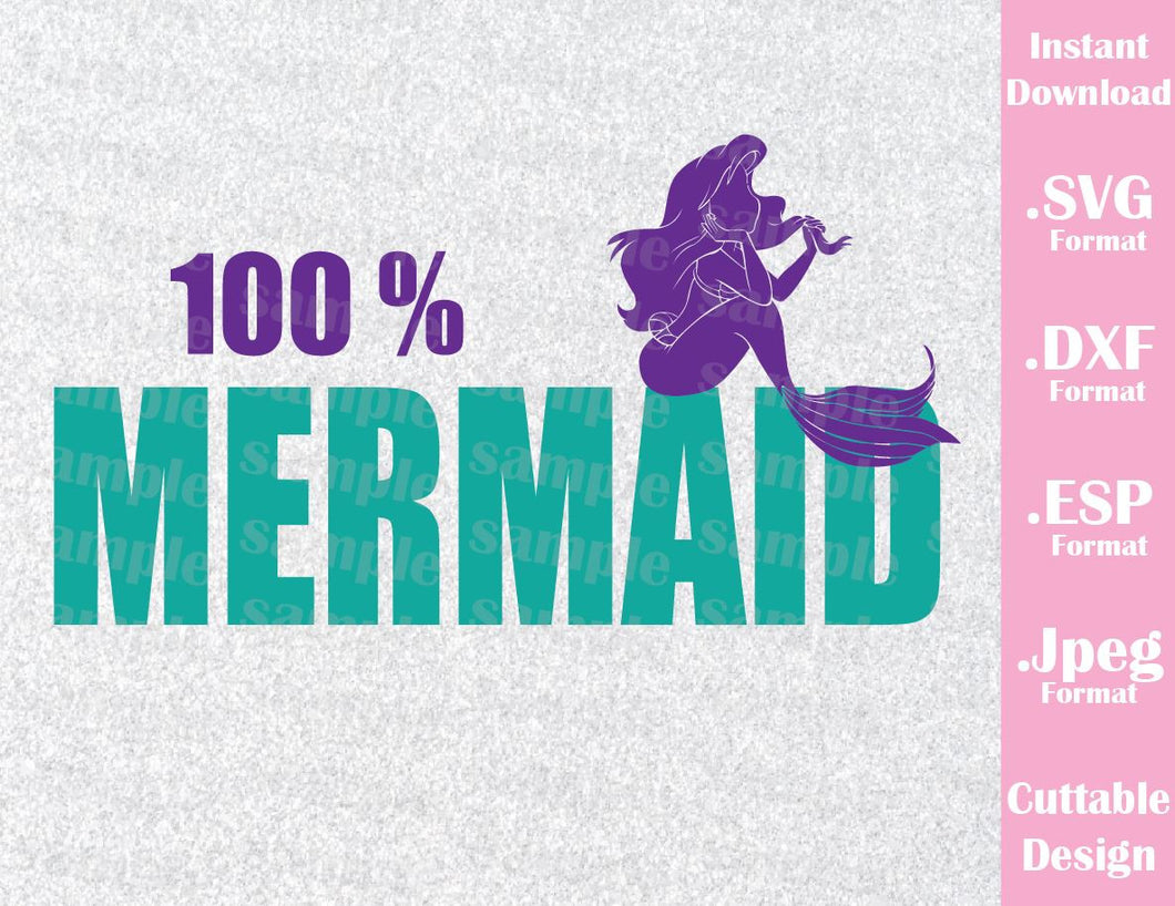 Download Little Mermaid, 100% Mermaid Inspired Quote Cutting File ...