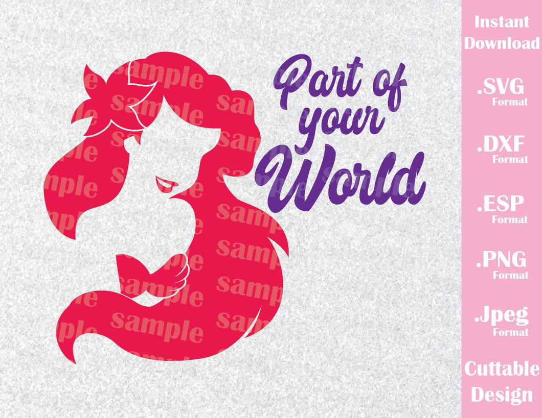 Download Little Mermaid Quote Part Of Your World Princess Ariel Inspired Cuttin Ideas With Love