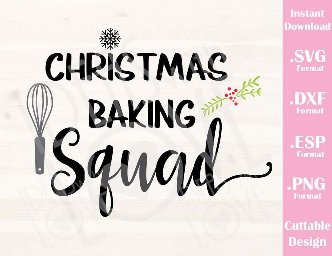 Download Christmas Baking Squad Quote Family Vacation Cutting File In Svg Esp Ideas With Love PSD Mockup Templates