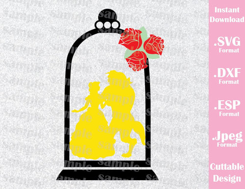 Featured image of post Beauty And The Beast Rose Silhouette - Just like the rose that counts down to beast&#039;s redemption deadline in the classic disney film, this perfect rose is encased in glass and stands on a tasteful, black pedestal.