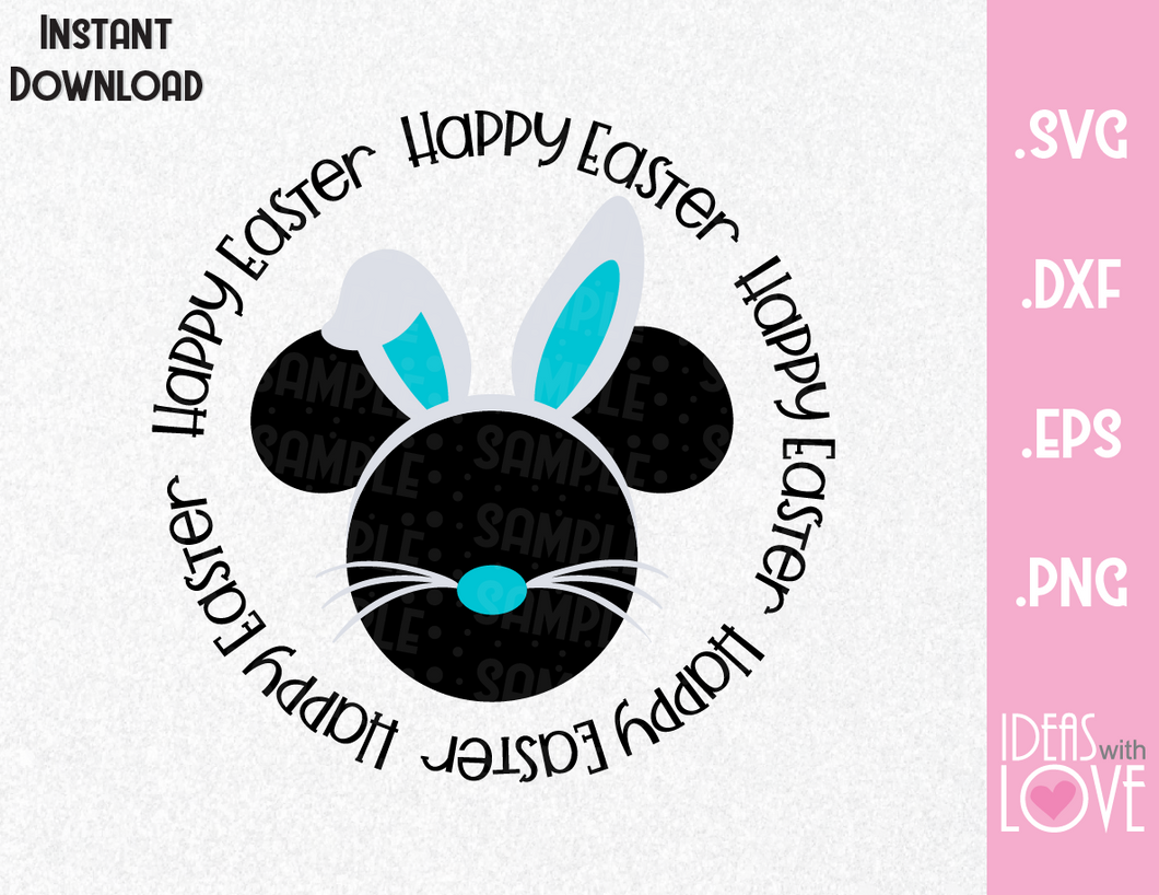 Download Happy Easter Mickey Ears Bunny Inspired Svg Eps Dxf Png Ideas With Love