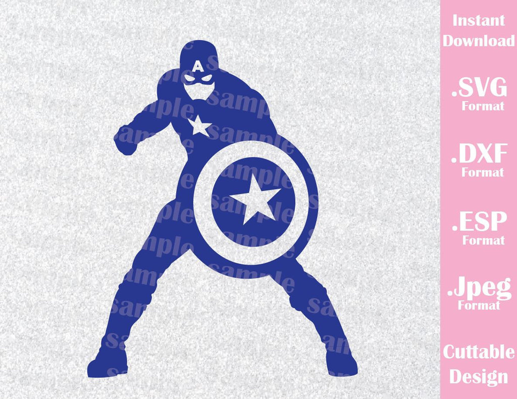 Download Captain America Superhero Inspired Cutting File in SVG ...