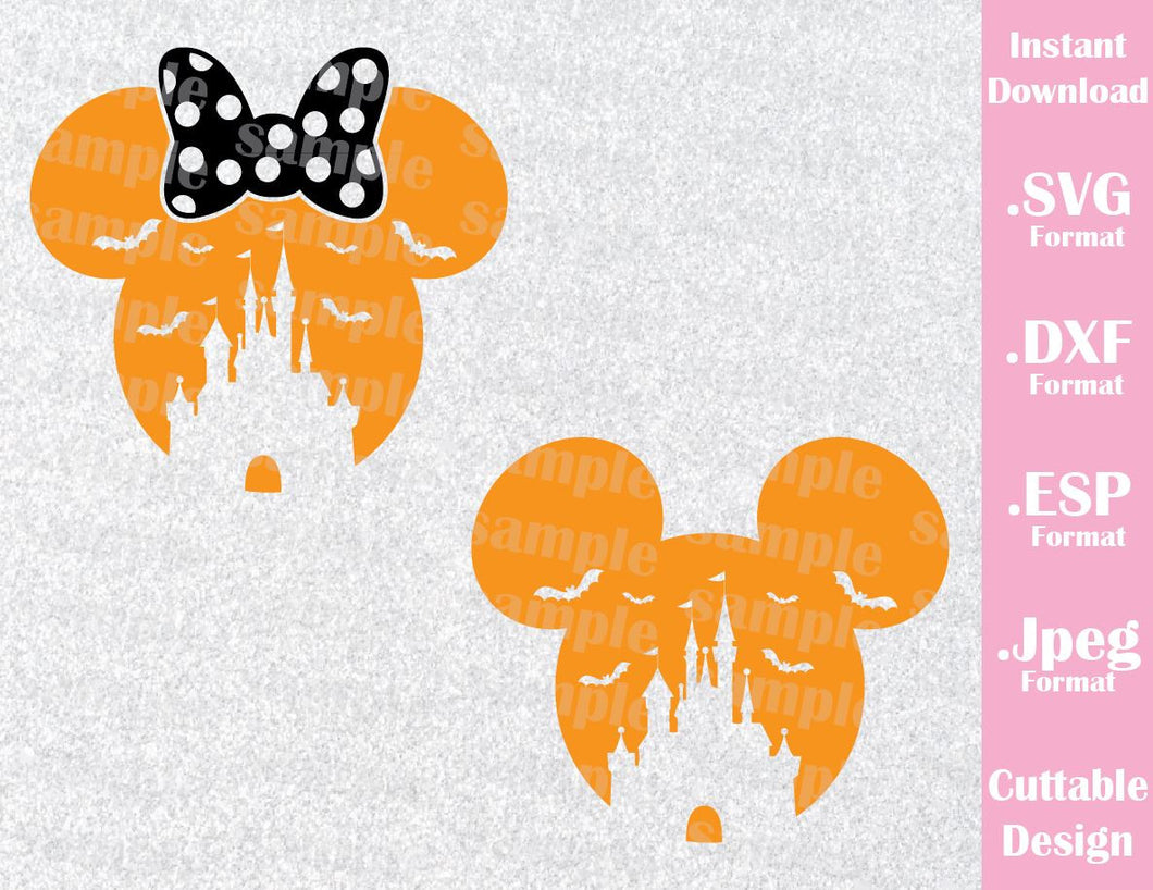 Download Castle Mickey And Minnie Ears Halloween Inspired Cutting File In Svg Ideas With Love