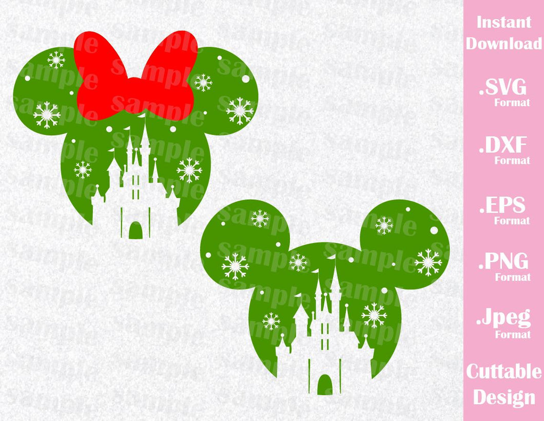 Download Castle Christmas Mickey And Minnie Ears Family Vacation Inspired Cutt Ideas With Love