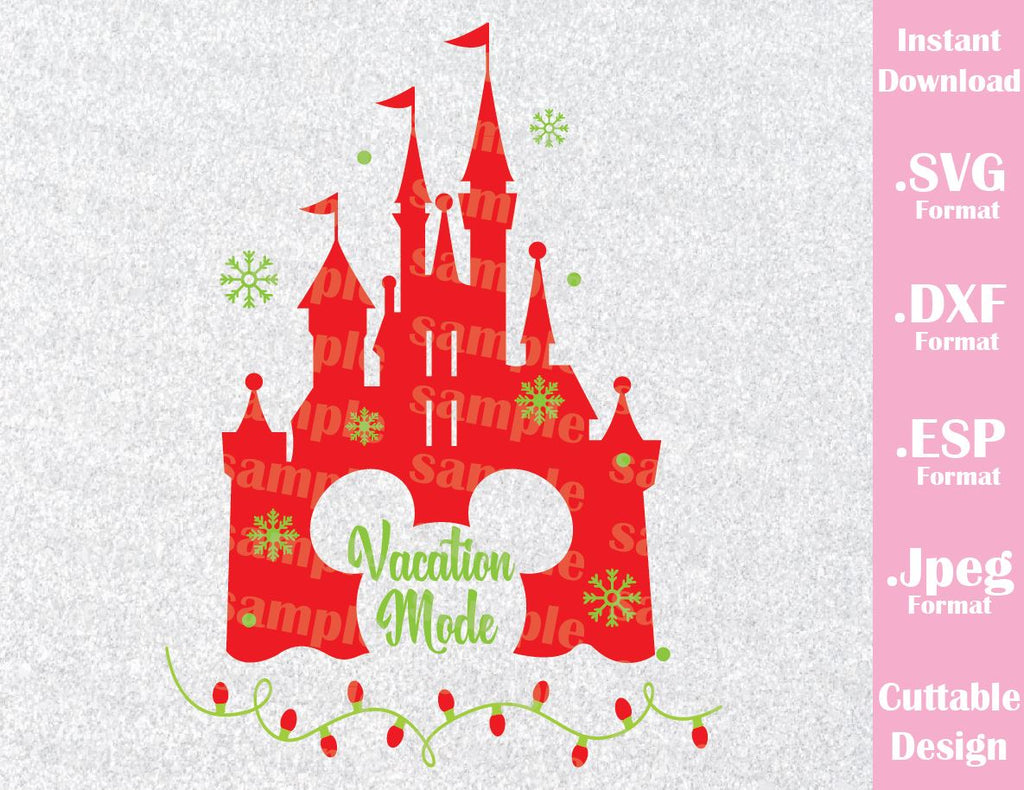 Download Castle Christmas Vacation Mode Inspired Cutting File in ...