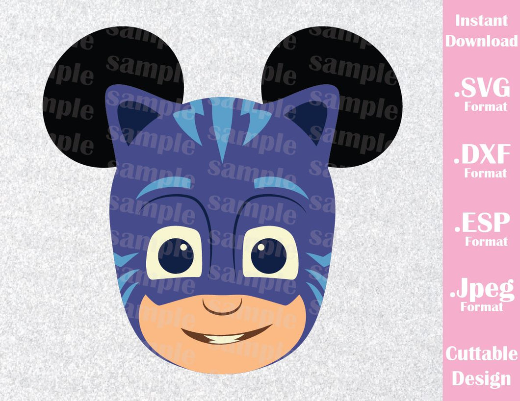 Download Cat Boy Mickey Ears Pj Masks Kids Characters Inspired Cutting File In Ideas With Love