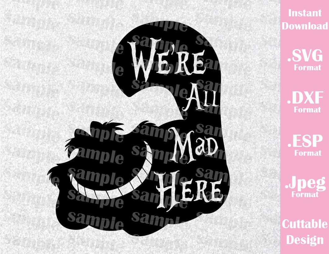 Download Cheshire Cat Alice In Wonderland Inspired Cutting File In Svg Esp Dx Ideas With Love PSD Mockup Templates