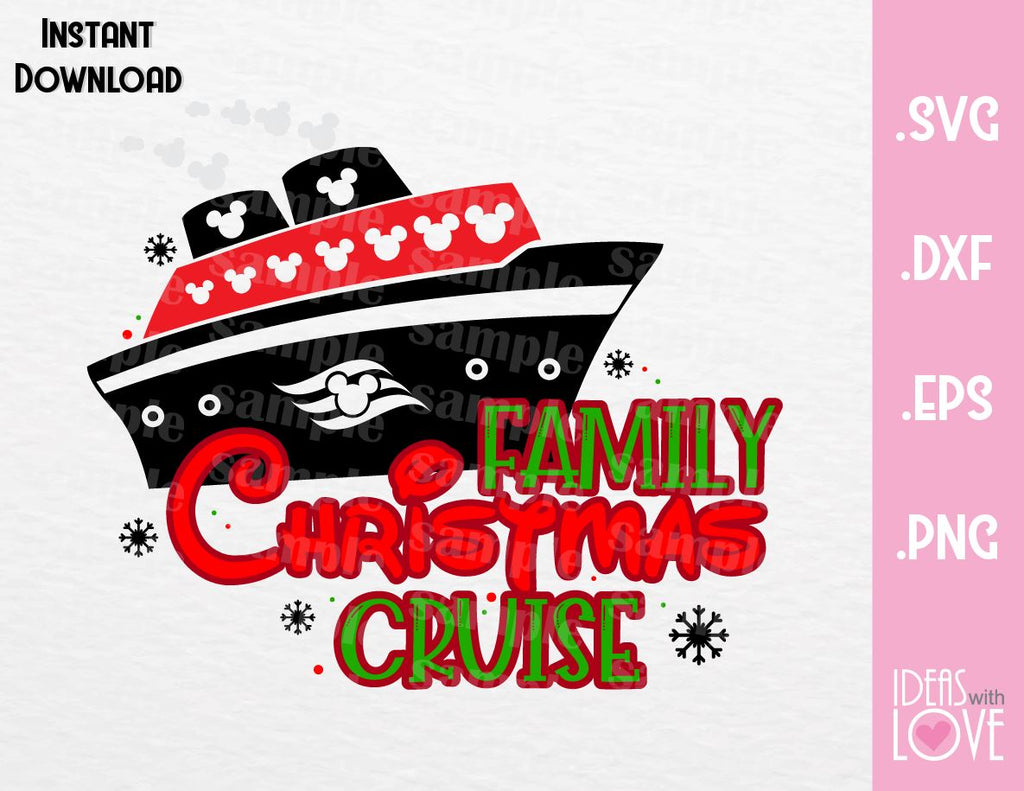 Download Christmas Disney Family Cruise Inspired SVG, EPS, DXF, PNG ...