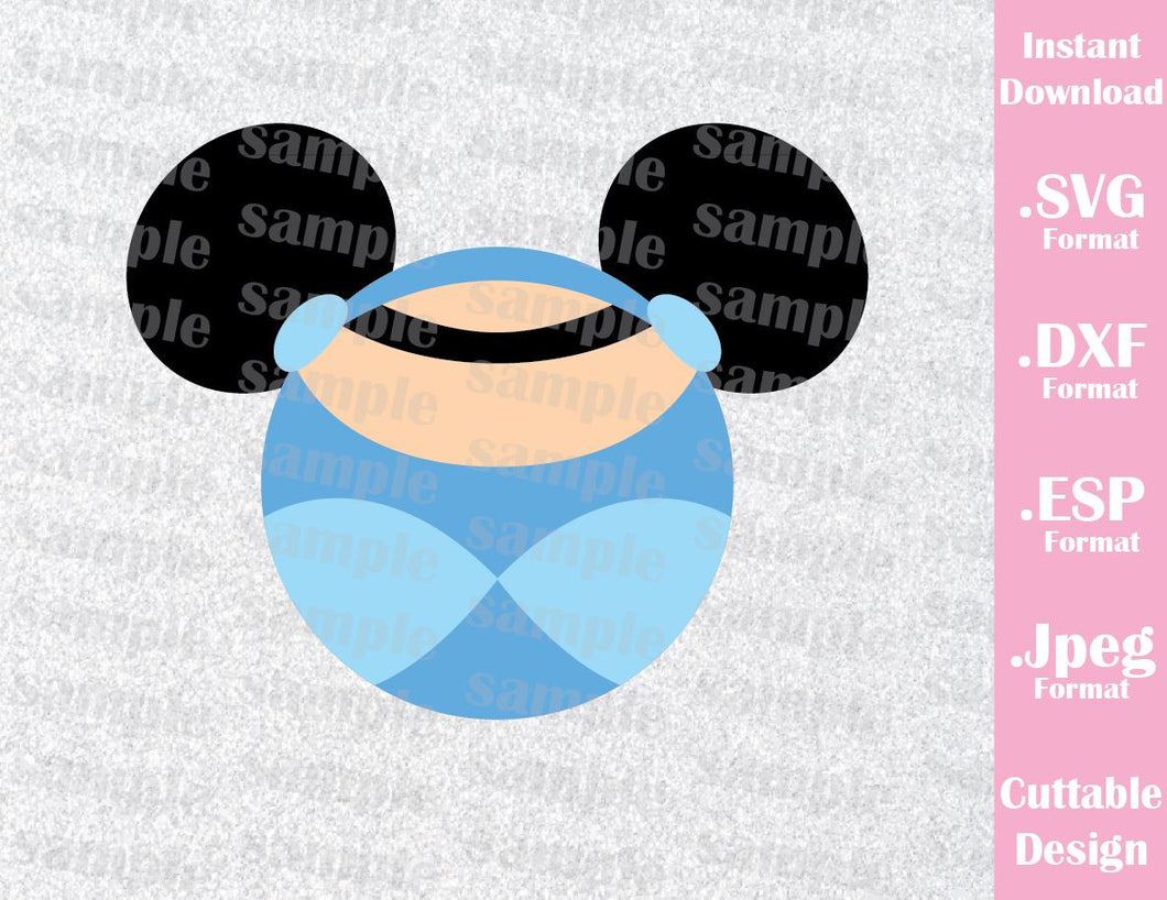 Download Princess Cinderella Mickey Ears Inspired Cutting File in ...