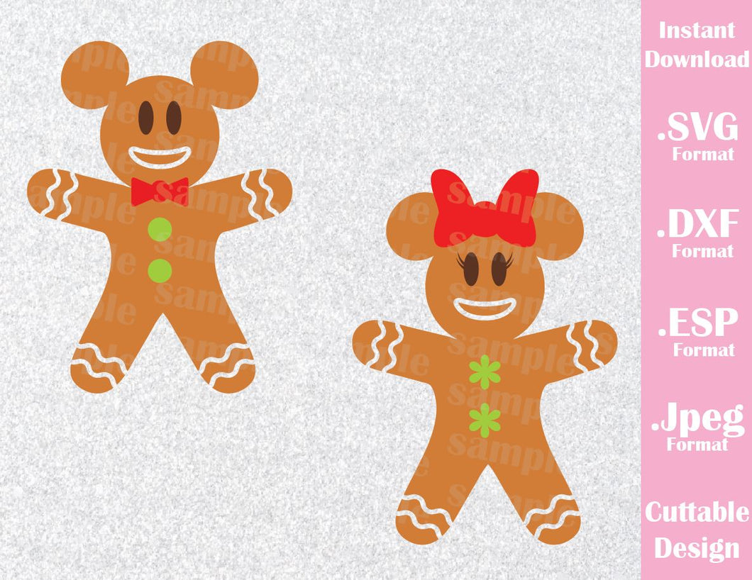 Download Gingerbread Cookies Mickey and Minnie Ears Christmas ...