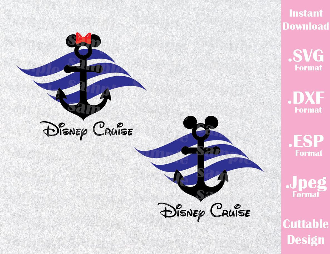 Download Disney Inspired Cruise Anchor Mickey and Minnie Cruise ...