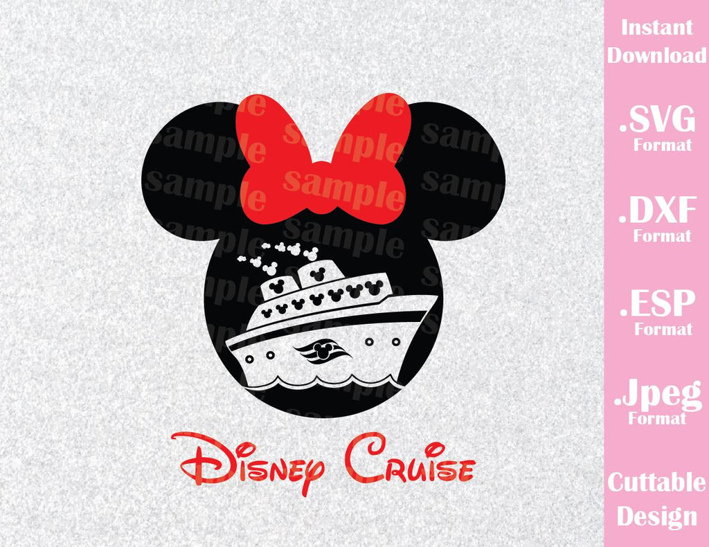 Download Minnie Girl Cruise Logo Mouse Ears Disney Inspired Family ...