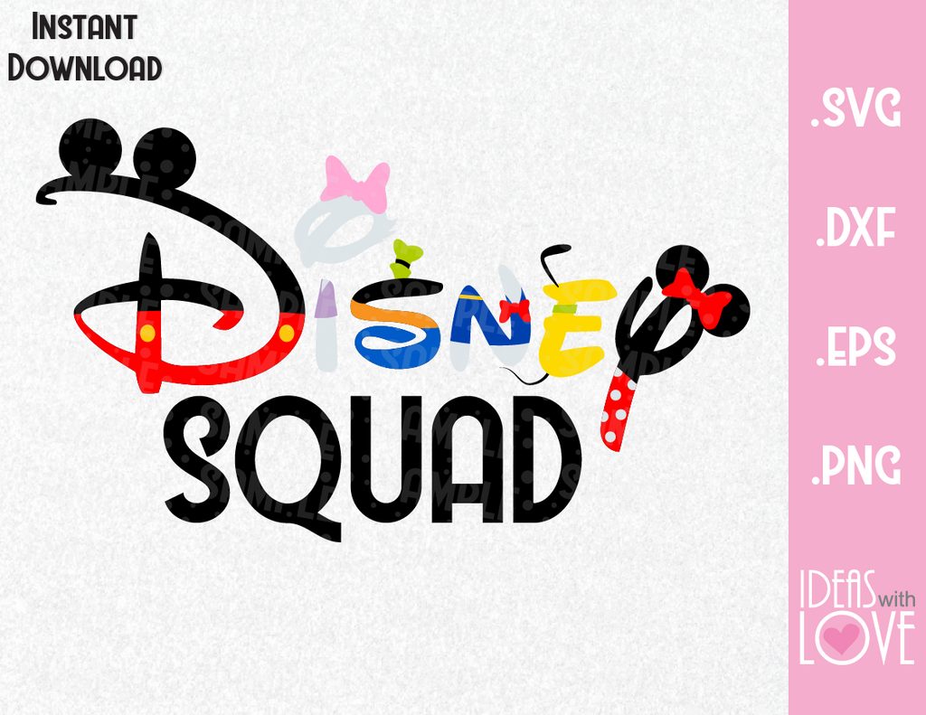 Download Mickey, Minnie Disney Squad Inspired SVG, EPS, DXF, PNG ...