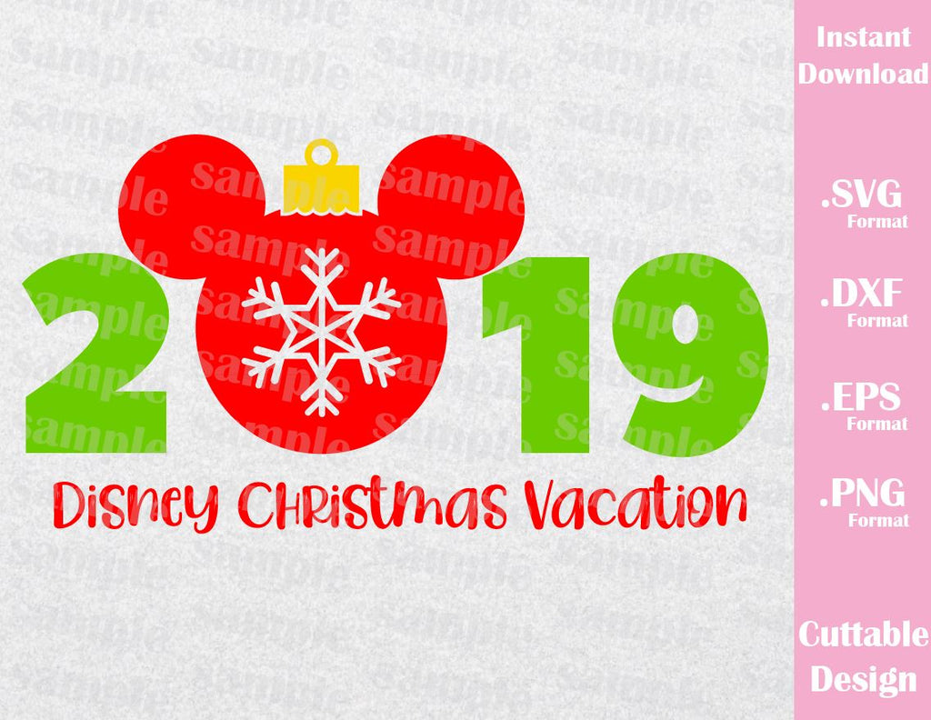 Download Christmas Mickey Ears 2019 Vacation Inspired Cutting File ...
