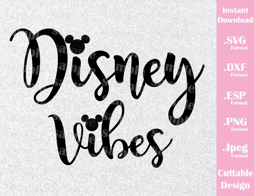 Download Disney Vibes Mickey Ears Disney Inspired Cutting File in ...