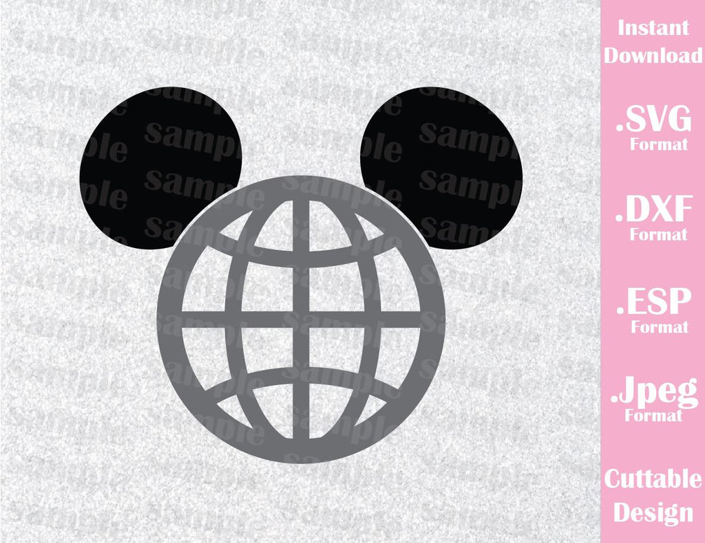 Download Epcot Park Mickey Ears Inspired Cutting File in SVG, ESP ...