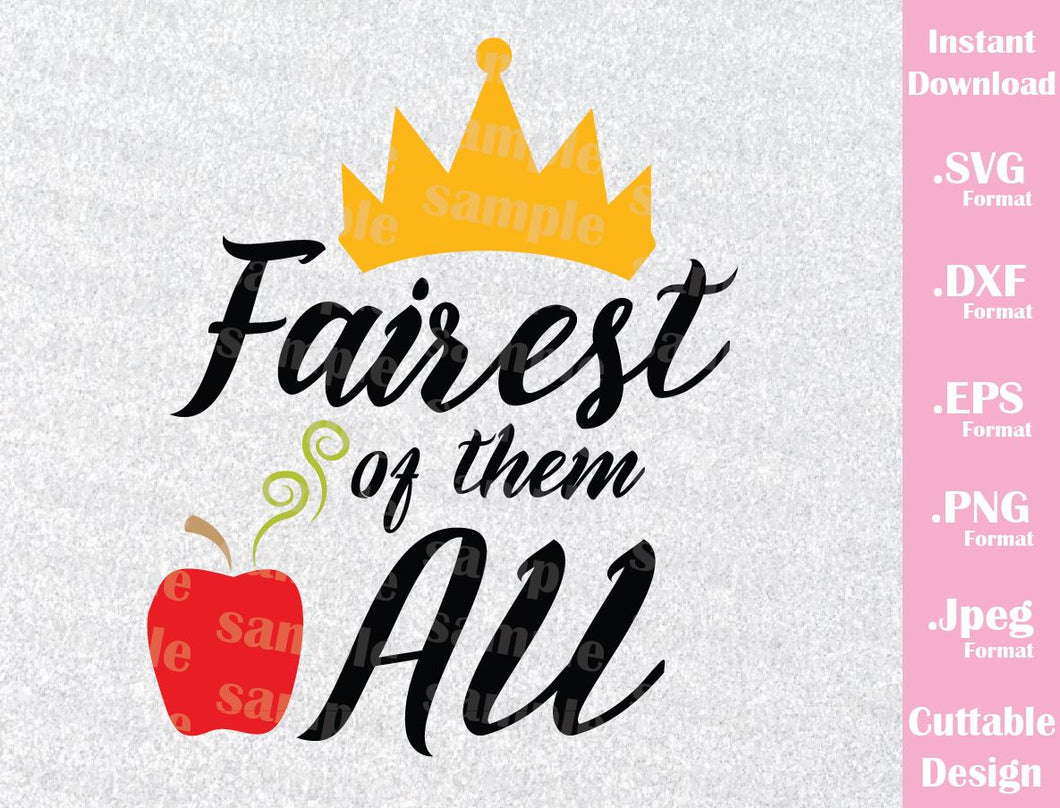 Evil Queen Quote Villain Inspired Cutting File in SVG, ESP ...