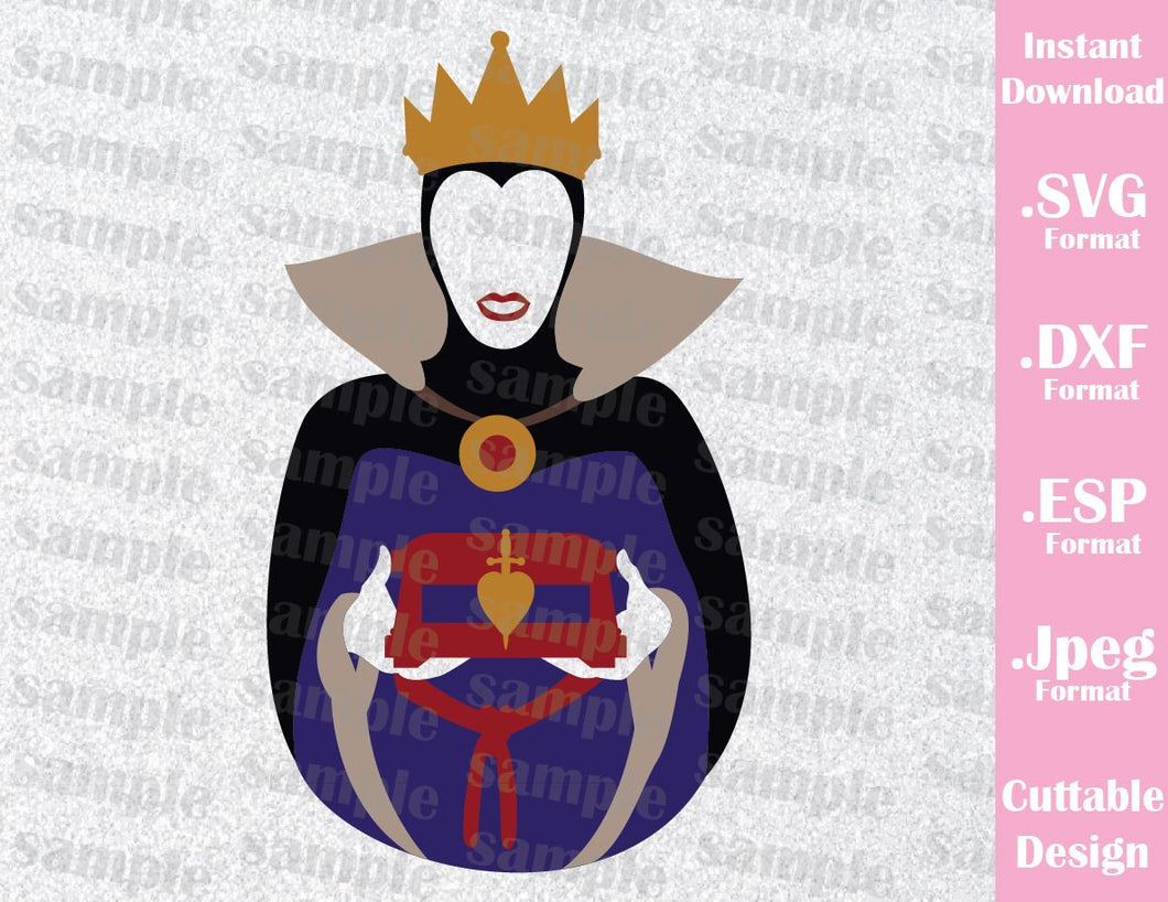 Download Evil Queen Villain Inspired Cutting File in SVG, ESP, DXF ...