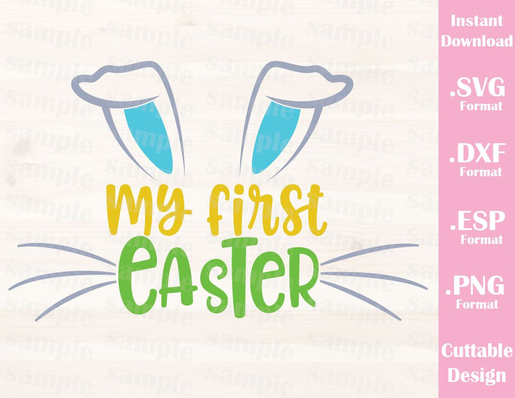 Download Easter Quote, My First Easter, Bunny, Baby Kid, Cutting File in SVG, E - Ideas with love