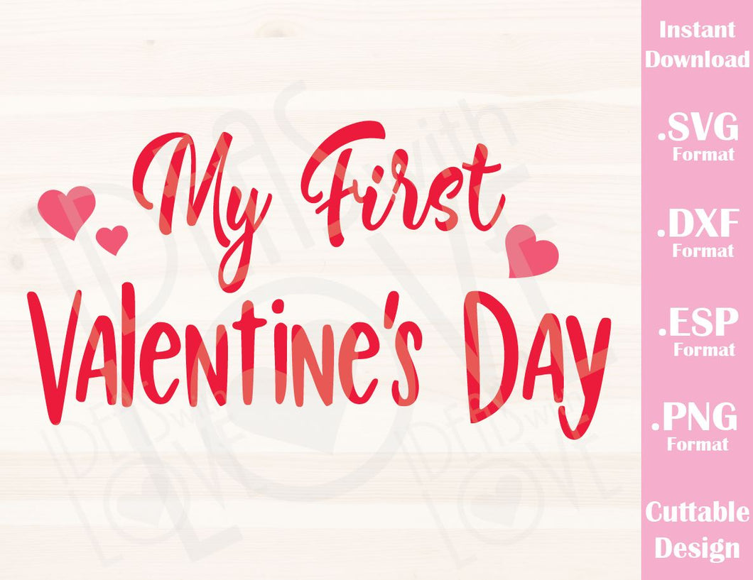 Download Valentine's Day Quote My First Valentine Baby Kids Cutting ...