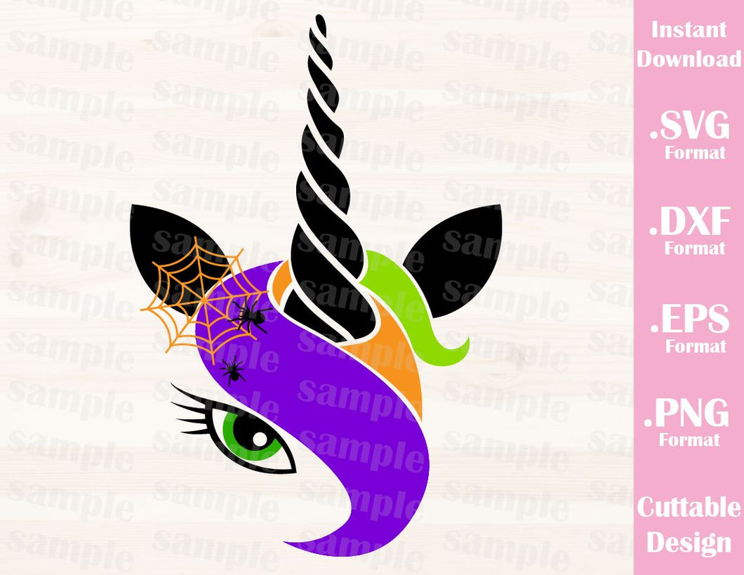 Halloween Unicorn Girl Cutting File in SVG, ESP, DXF and ...