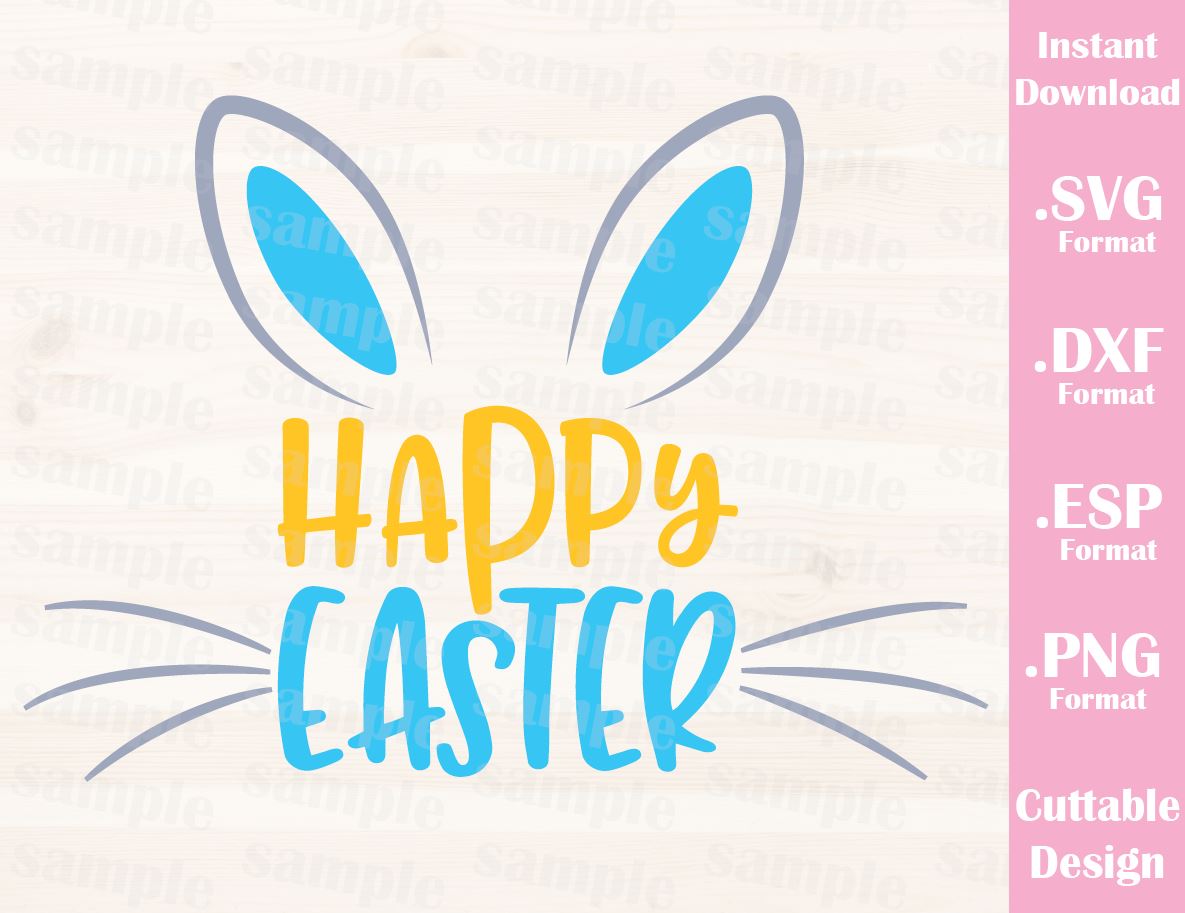 Download Easter Quote Happy Easter Bunny Baby Kid Cutting File In Svg Esp Ideas With Love