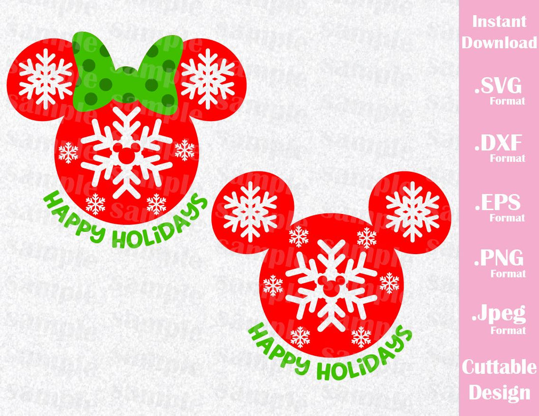 Download Christmas Inspired, Mickey and Minnie Ears Quote, Cutting ...