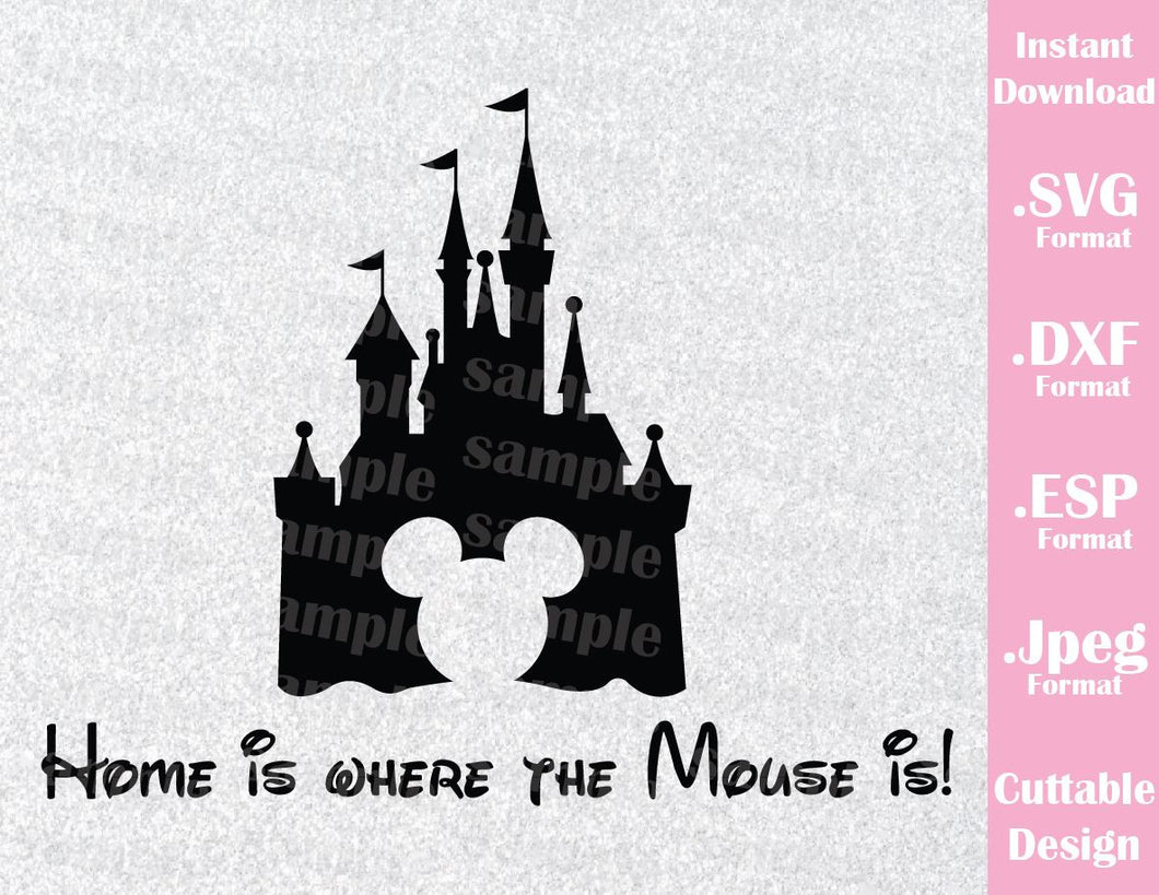 Castle Mickey Ears Home Inspired Cutting File in SVG, ESP ...