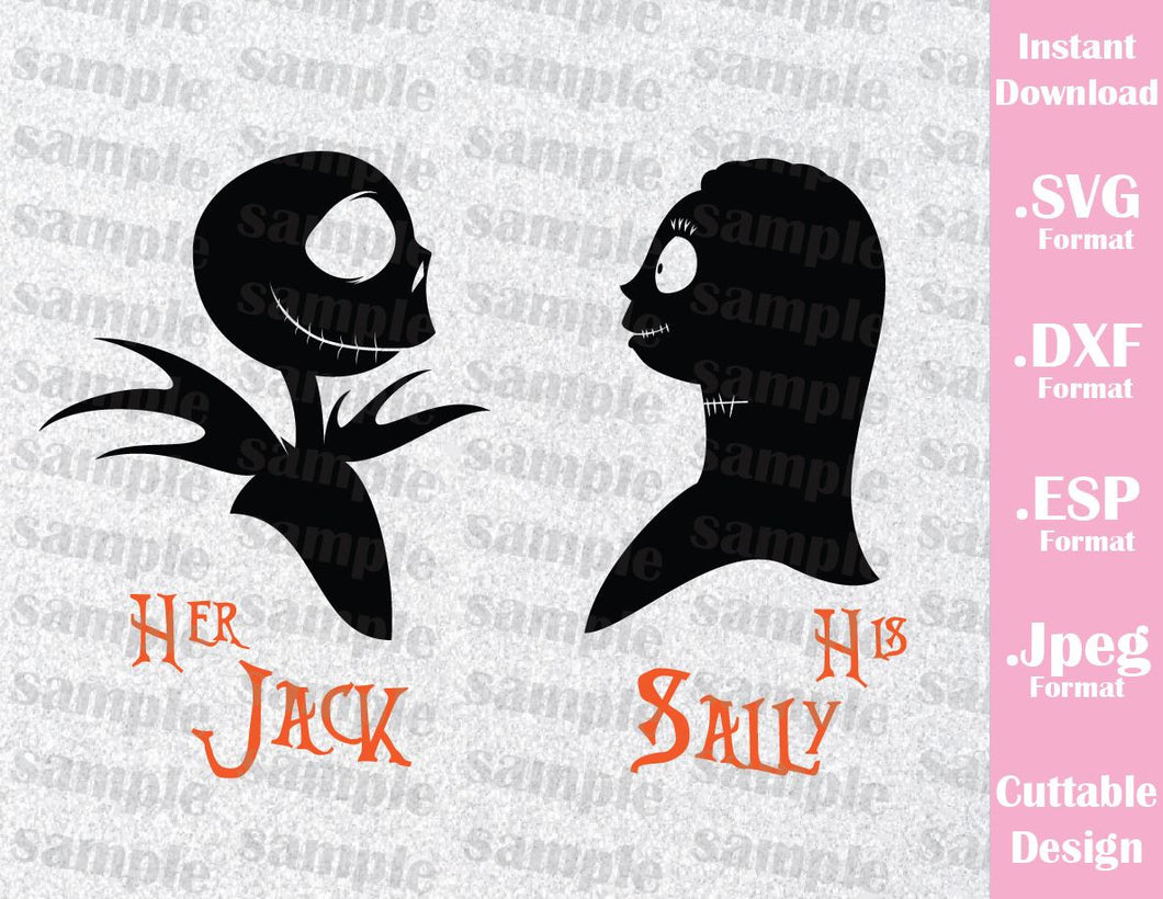 Download Jack and Sally Quote Halloween Inspired Cutting File in ...