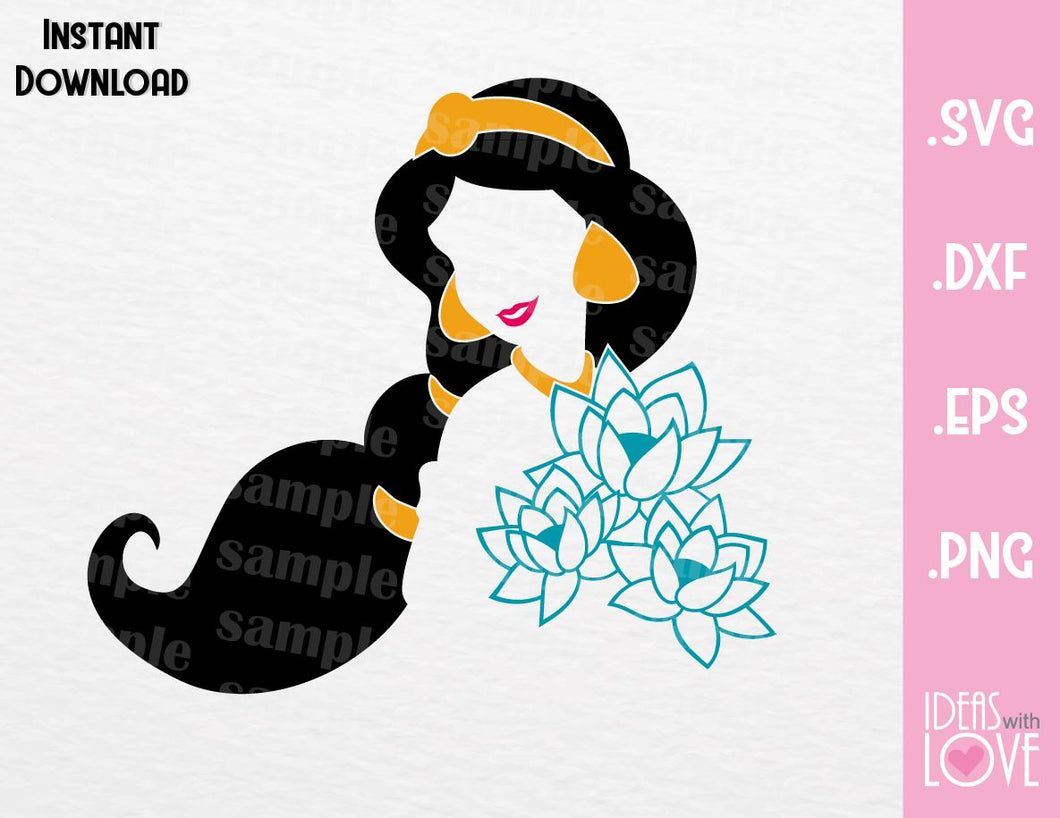 Jasmine Princess Aladdin Inspired Svg Eps Dxf And Png Format Ideas With Love