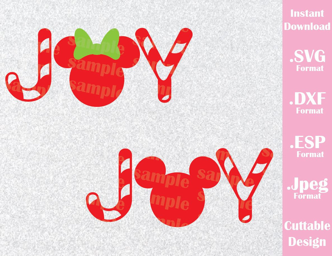 Download Joy Mickey And Minnie Ears Christmas Vacation Inspired Cutting File In Ideas With Love PSD Mockup Templates