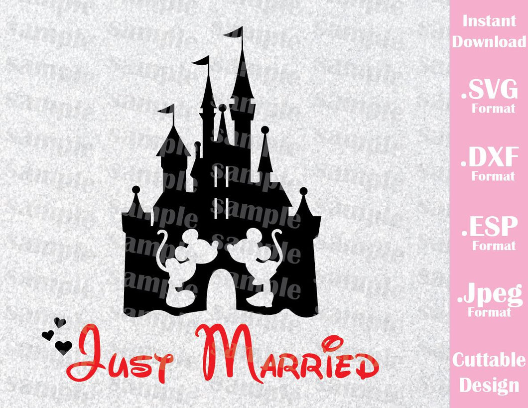 Download Castle Inspired Mickey and Minnie Ears Just Married ...