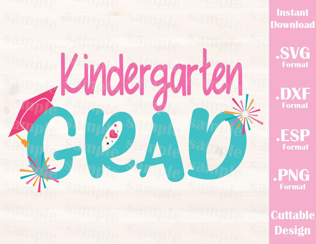 Kindergarten Graduate Quote Kids Cutting File in SVG, ESP ...