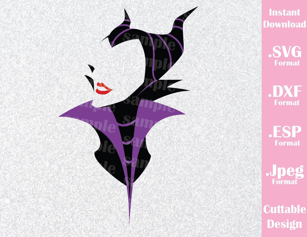 Download Maleficent Villain Inspired Cutting File in SVG, ESP, DXF ...