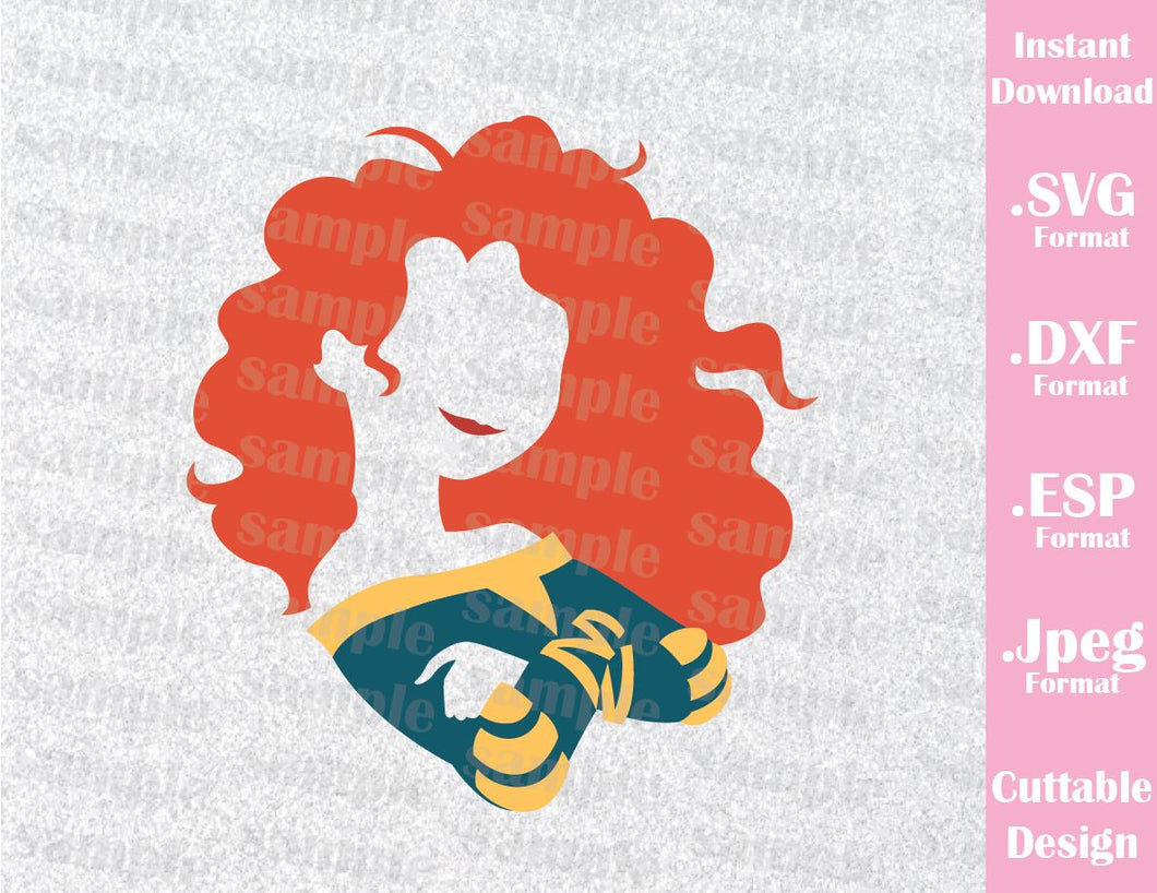 Download Princess Merida Brave Inspired Cutting File in SVG, ESP ...