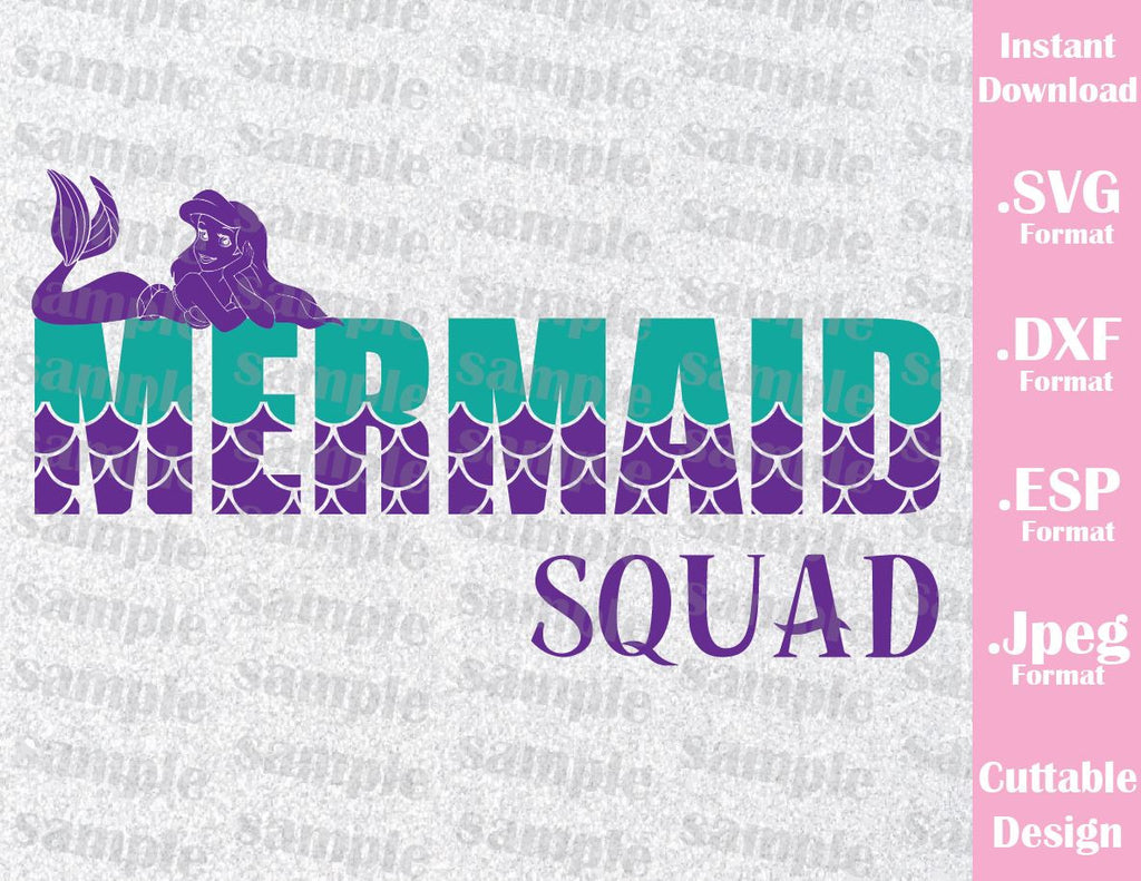 Download Little Mermaid Ariel, Mermaid Squad Inspired Quote Cutting ...