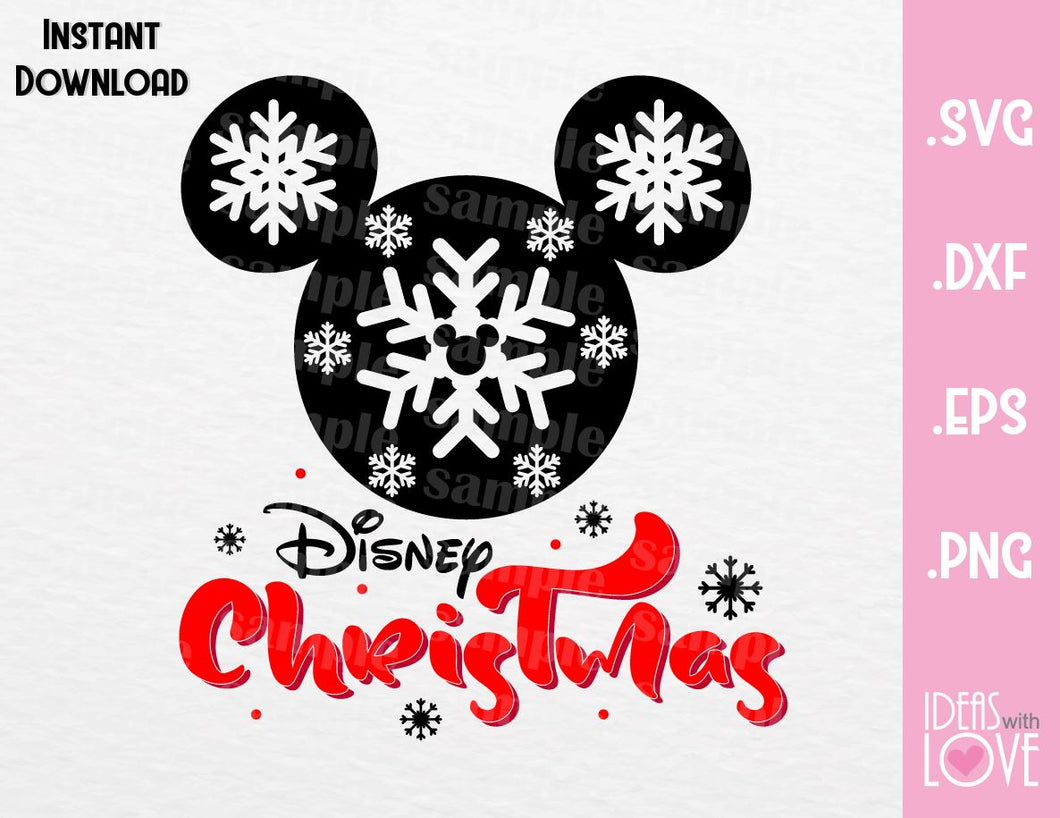 Mickey Ears Disney Christmas Inspired Svg Eps Dxf Png Format Ideas With Love