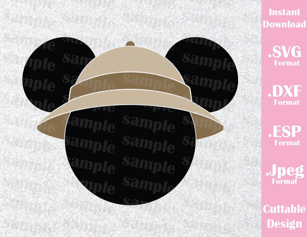 Download Animal Kingdom Mickey Ears Safari Hat Inspired Cutting ...