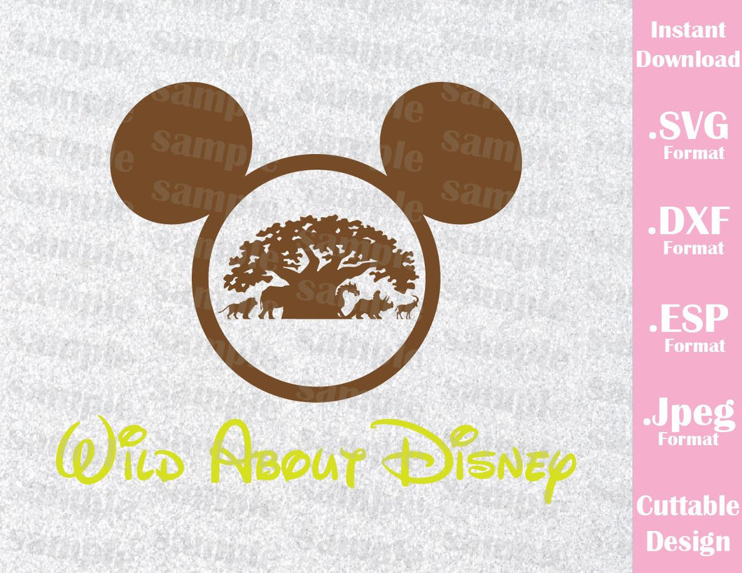 Download Animal Kingdom Mickey Ears Inspired Cutting File in SVG, ESP, DXF and - Ideas with love