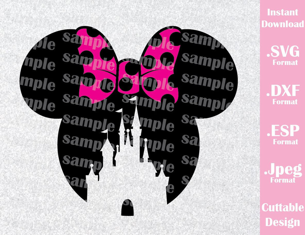 Download Minnie Castle Ears Inspired Cutting File in SVG, ESP, DXF ...