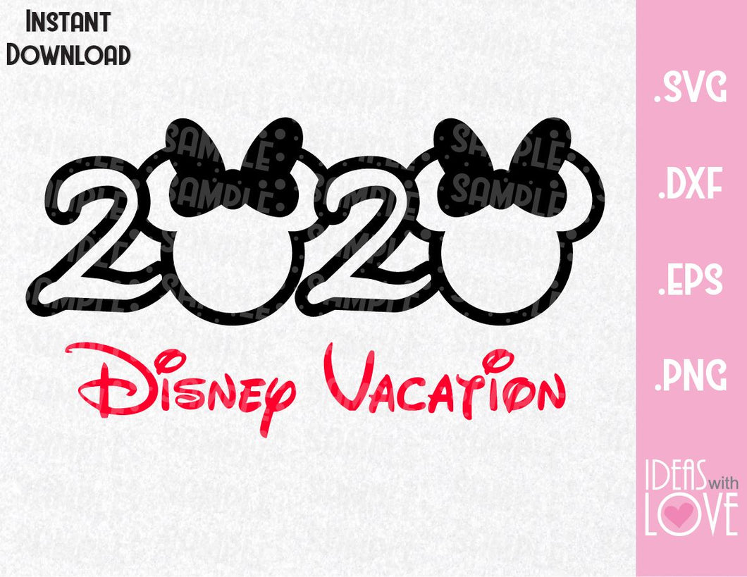 Download Minnie Ears 2020 Family Vacation Inspired Svg Eps Dxf Png Format Ideas With Love PSD Mockup Templates