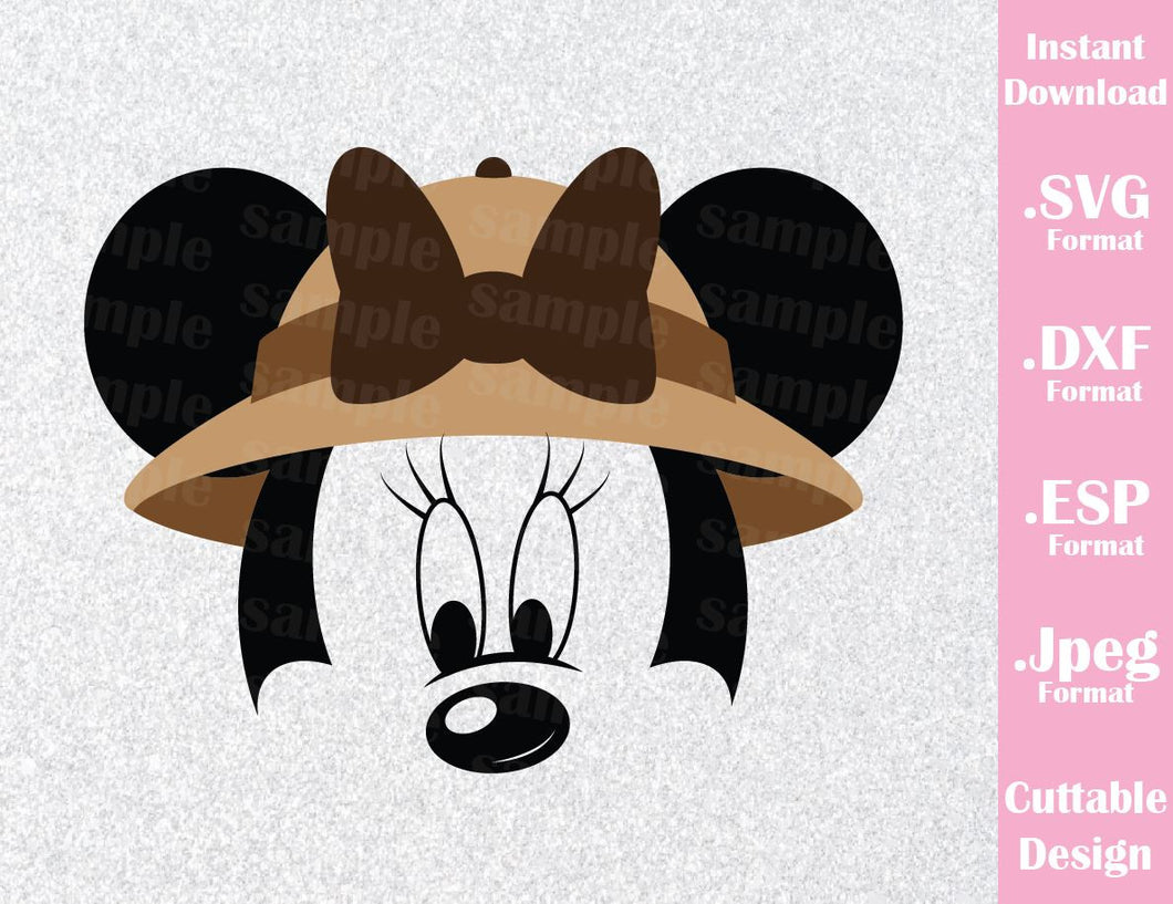 Animal Kingdom Minnie Ears Safari Inspired Cutting File in SVG, ESP, D - Ideas with love